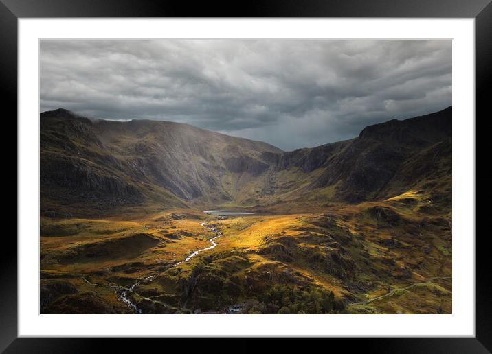 Cwm Idwal Framed Mounted Print by Rory Trappe