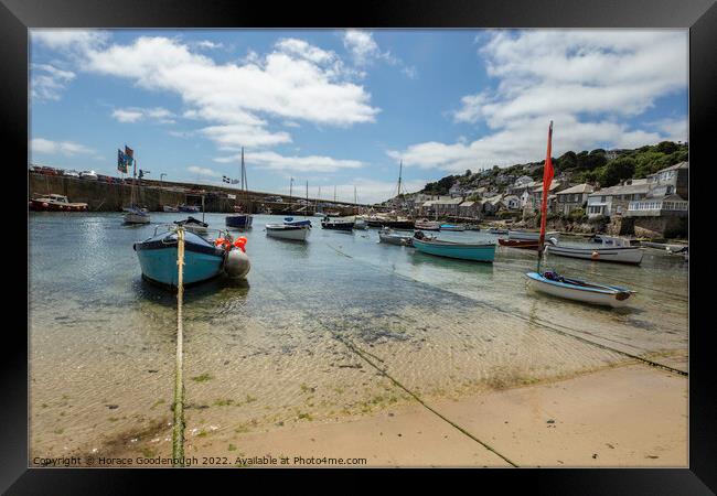 Mousehole Harbour Framed Print by Horace Goodenough