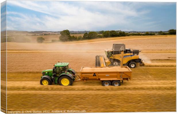 Bringing in the Harvest Canvas Print by Chris Gurton
