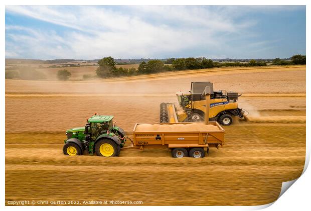 Bringing in the Harvest Print by Chris Gurton