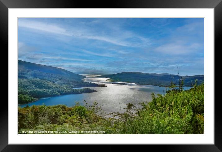 'Tranquil Loch Ruel: Scottish Highland's Gem' Framed Mounted Print by Gilbert Hurree