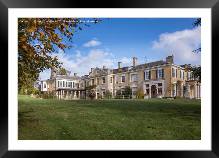 Polesden Lacey view from garden Framed Mounted Print by Kevin White