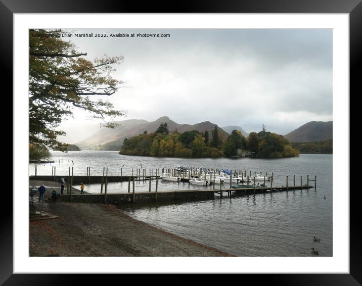 Stormy over Derwentwater Framed Mounted Print by Lilian Marshall