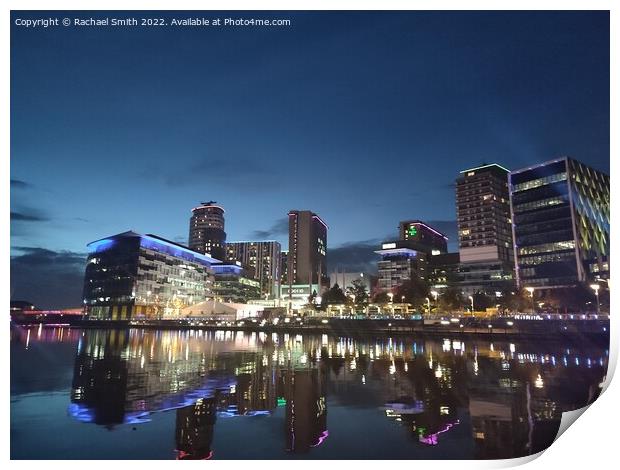 Night in Media City  Print by Rachael Smith