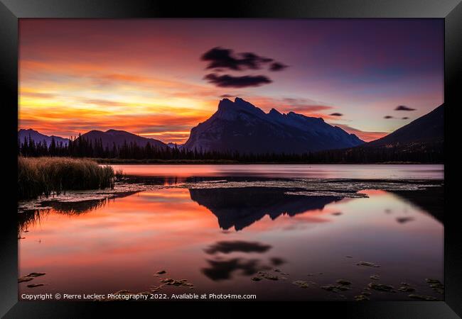 Mount Rundle Glorious Sunrise Framed Print by Pierre Leclerc Photography