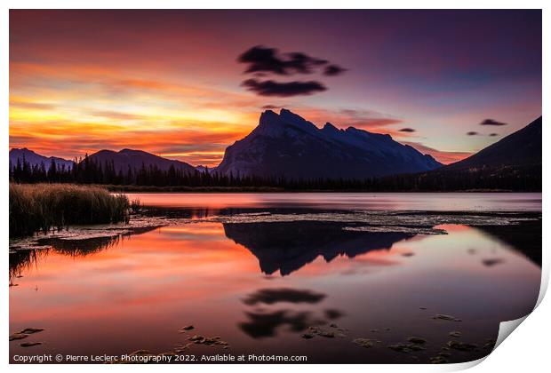 Mount Rundle Glorious Sunrise Print by Pierre Leclerc Photography