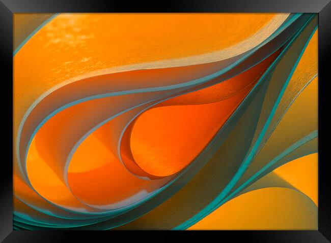 Light and Curves 4 Framed Print by Kelly Bailey