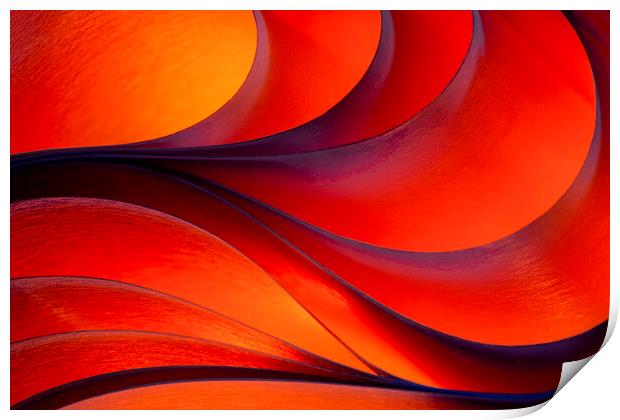 Light and Curves 3 Print by Kelly Bailey