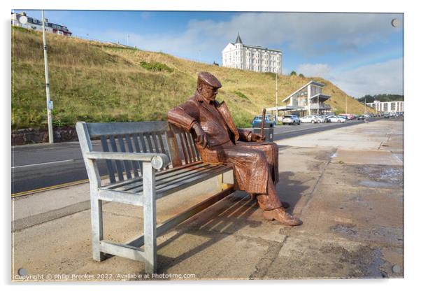 Freddie Gilroy sculpture, Scarborough Acrylic by Philip Brookes
