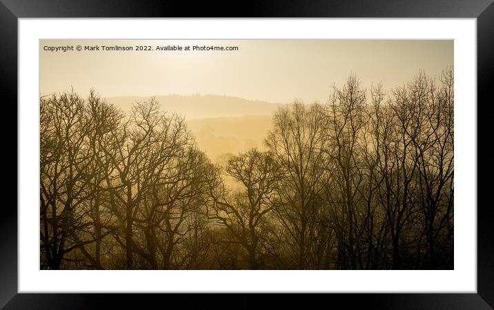 Misty Dawn Framed Mounted Print by Mark Tomlinson