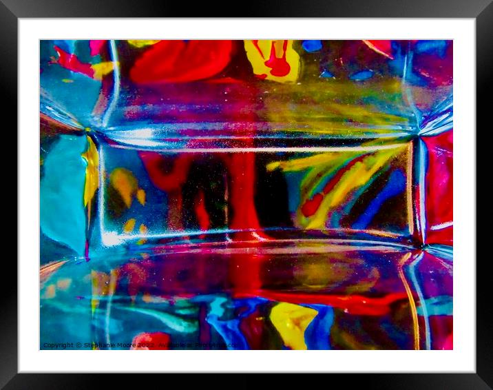 Abstract 437 Framed Mounted Print by Stephanie Moore