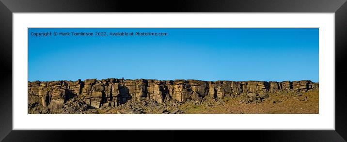 Stanage Edge Framed Mounted Print by Mark Tomlinson