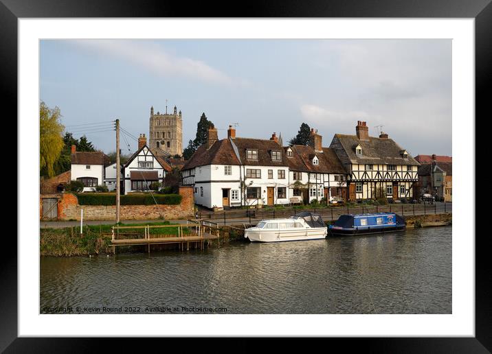 Scenic Tewkesbury Framed Mounted Print by Kevin Round