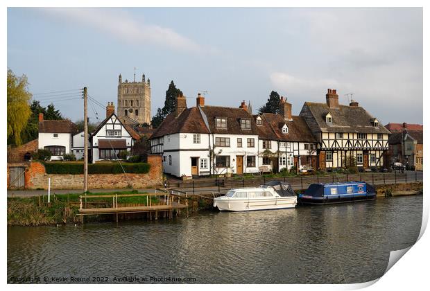 Scenic Tewkesbury Print by Kevin Round