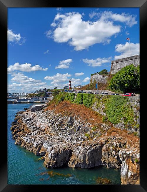 Plymouth Waterfront  Framed Print by Darren Galpin