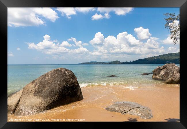Hua Beach, Kamala, Phuket, Thailand Framed Print by Kevin Hellon