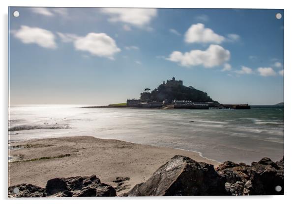 St Michaels Mount Acrylic by Apollo Aerial Photography