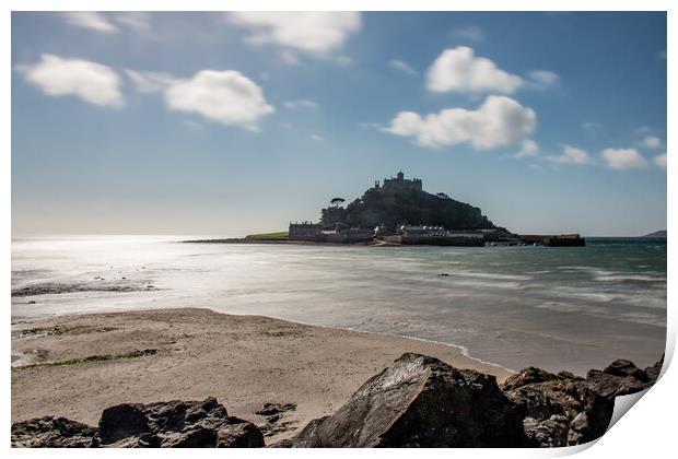 St Michaels Mount Print by Apollo Aerial Photography