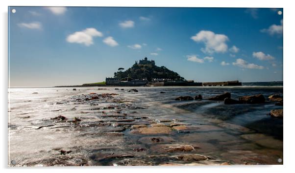 St Michaels Mount Acrylic by Apollo Aerial Photography