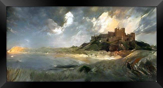Bamburgh Castle Framed Print by Picture Wizard