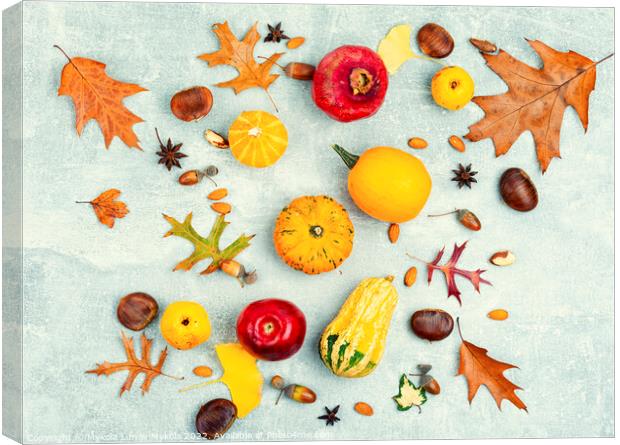 Autumn food, autumn still life Canvas Print by Mykola Lunov Mykola