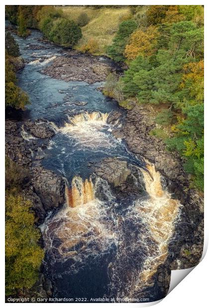 Low Force Waterfall Print by Gary Richardson