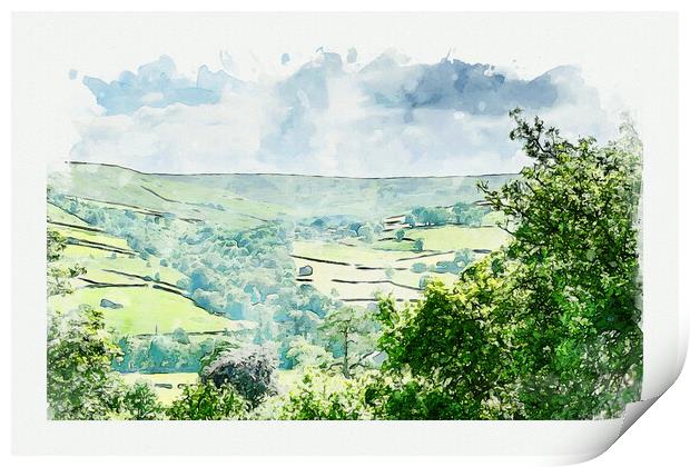 Richmond North Yorkshire Print by Picture Wizard