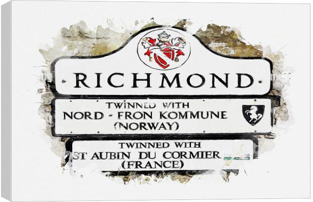 Richmond North Yorkshire Canvas Print by Picture Wizard