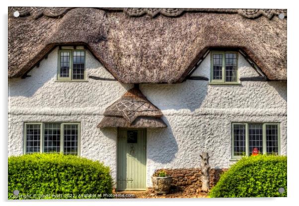 English Country Cottage  Acrylic by David Pyatt