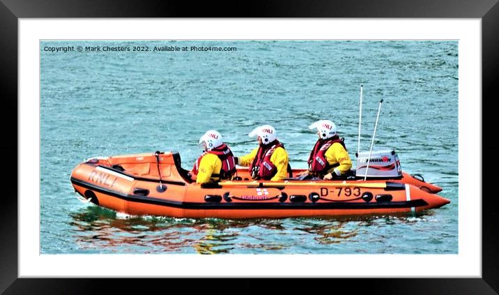 Evolution of the RNLIs D Class Lifeboat Framed Mounted Print by Mark Chesters