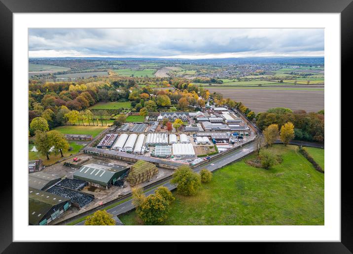 Wentworth Garden Centre Framed Mounted Print by Apollo Aerial Photography