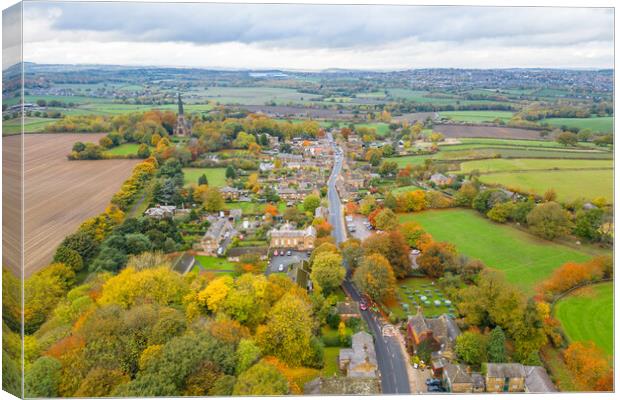 Village of Wentworth Rotherham Canvas Print by Apollo Aerial Photography
