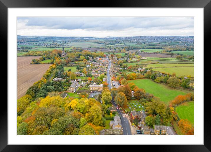 Village of Wentworth Rotherham Framed Mounted Print by Apollo Aerial Photography