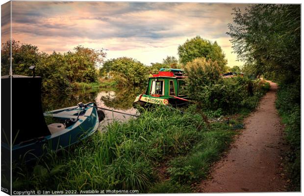Serenity on the Kennet Canvas Print by Ian Lewis