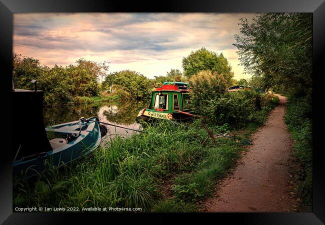 Serenity on the Kennet Framed Print by Ian Lewis