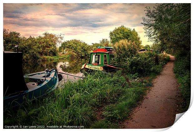 Serenity on the Kennet Print by Ian Lewis