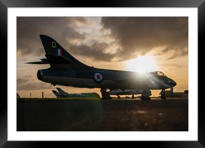 Hawker Hunter GA11 WV256 Framed Mounted Print by J Biggadike