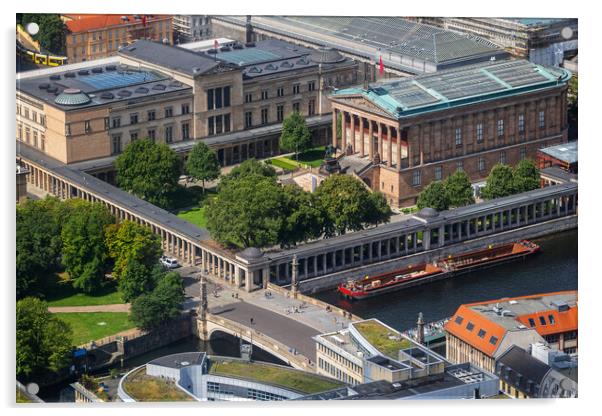 Museum Island In Berlin Aerial View Acrylic by Artur Bogacki