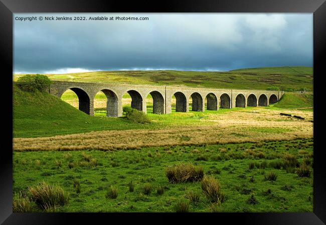 Dandry Mire Arched Viaduct Garsdale Head Cumbria Framed Print by Nick Jenkins