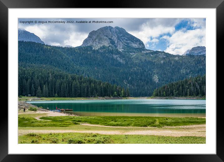 The Black Lake, Durmitor National Park, Montenegro Framed Mounted Print by Angus McComiskey