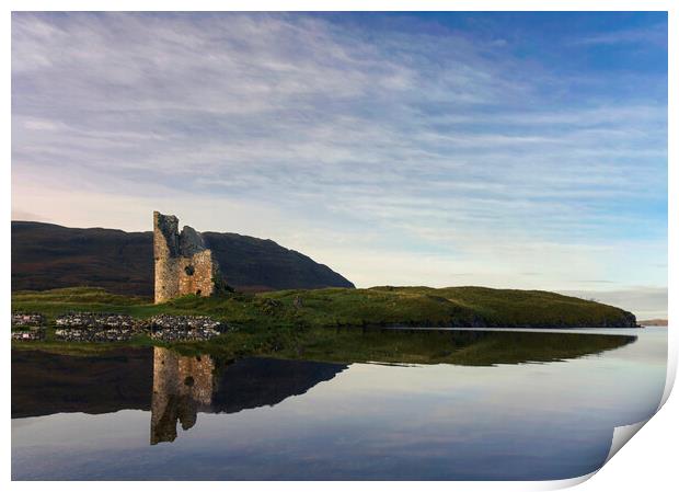 Ardvreck Castle Sunrise  Print by Anthony McGeever