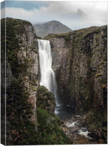 Wailing Widow Falls Assynt Canvas Print by Anthony McGeever