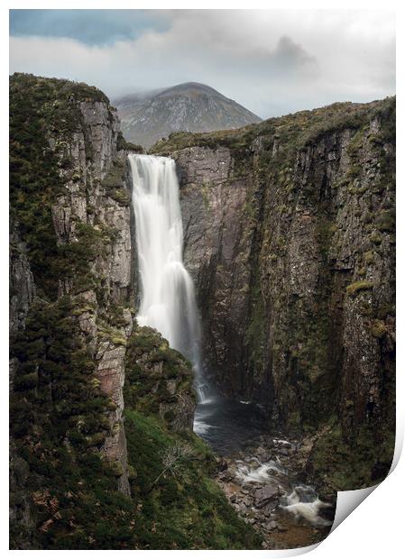 Wailing Widow Falls Assynt Print by Anthony McGeever