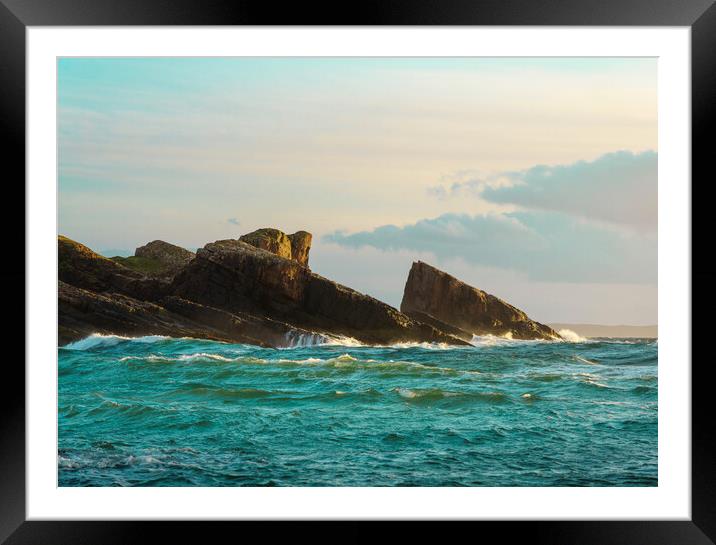 Split Rock Sunset Framed Mounted Print by Anthony McGeever