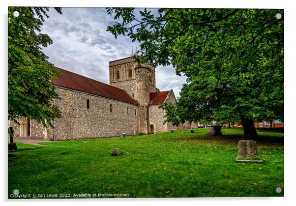 Church of St Mary at Kingsclere Acrylic by Ian Lewis