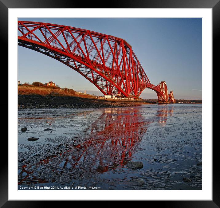 Reflect the Forth Framed Mounted Print by Ben Hirst