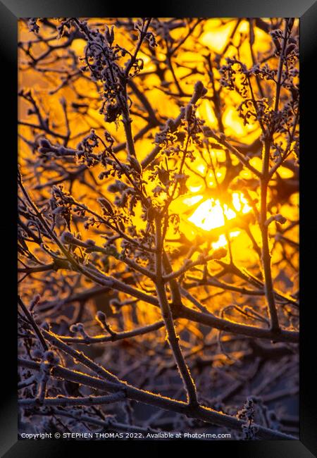 Warmth and Cold Framed Print by STEPHEN THOMAS