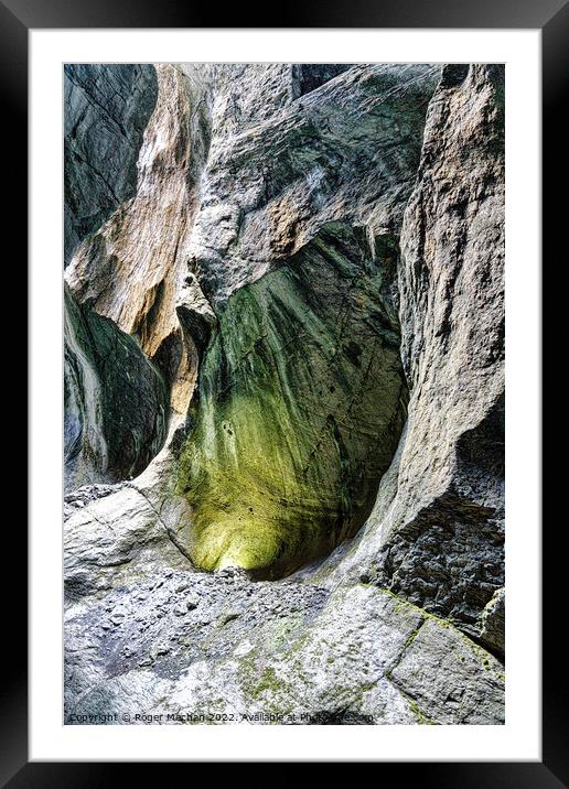 Enchanting Lichen Caverns Framed Mounted Print by Roger Mechan