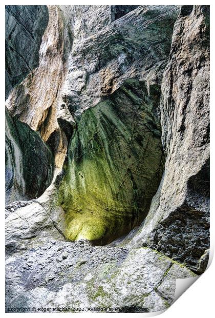 Enchanting Lichen Caverns Print by Roger Mechan
