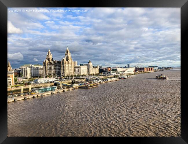 Liverpool's Iconic Royal Liver Building Framed Print by Holly Burgess